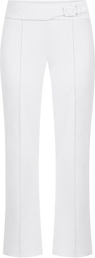 STEHMANN Flared cut broek in verkorte pasvorm met riem model 'Ina' - Foto 5