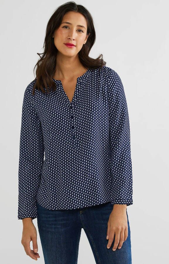 STREET ONE Blouse met lange mouwen Bamika Minimal met minimalprint en knoopsluiting - Foto 2