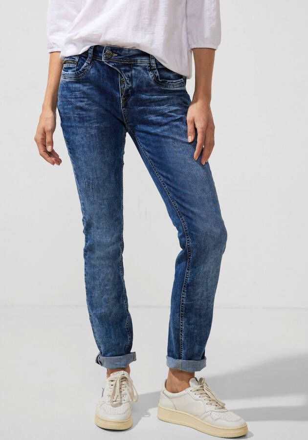 STREET ONE Comfort fit jeans in een moderne used look