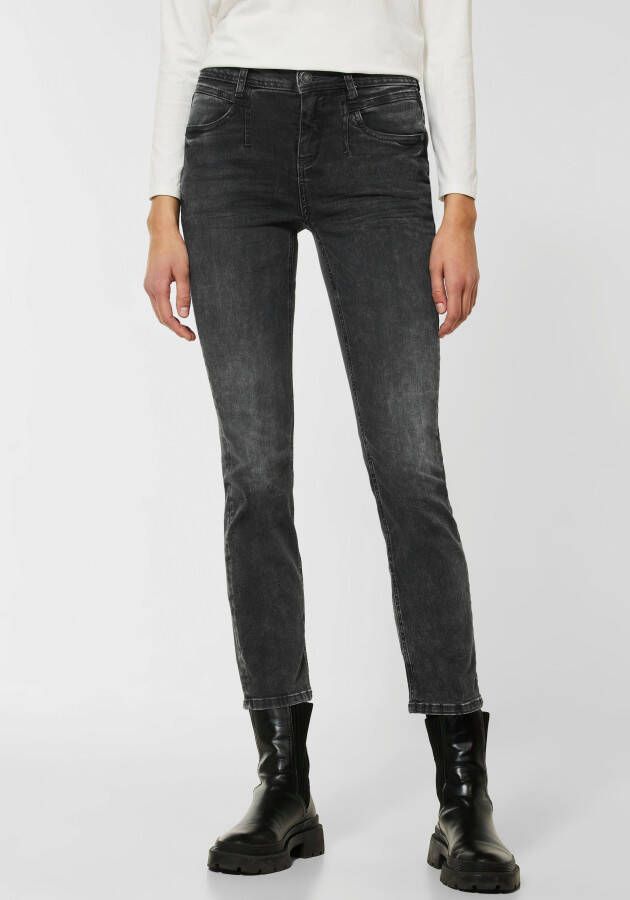 STREET ONE Slim fit jeans Style Tilly met hoge taille