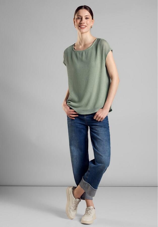 STREET ONE 2-in-1-shirt met mesh-structuur bovenstof - Foto 5