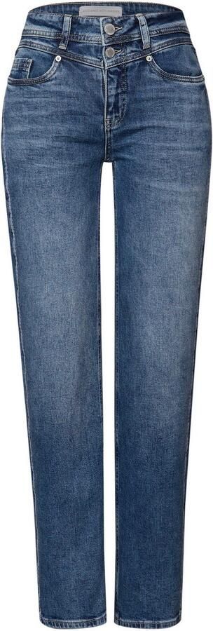 STREET ONE 5-pocket jeans Style Straight Leg met galonstrepen en stretch - Foto 2