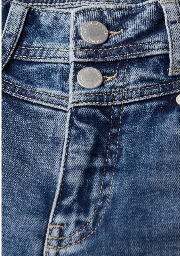STREET ONE 5-pocket jeans Style Straight Leg met galonstrepen en stretch