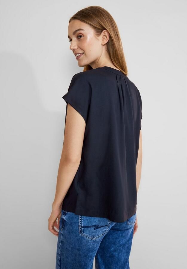 STREET ONE Blouse met korte mouwen Blouseshirt van pure viscose - Foto 4