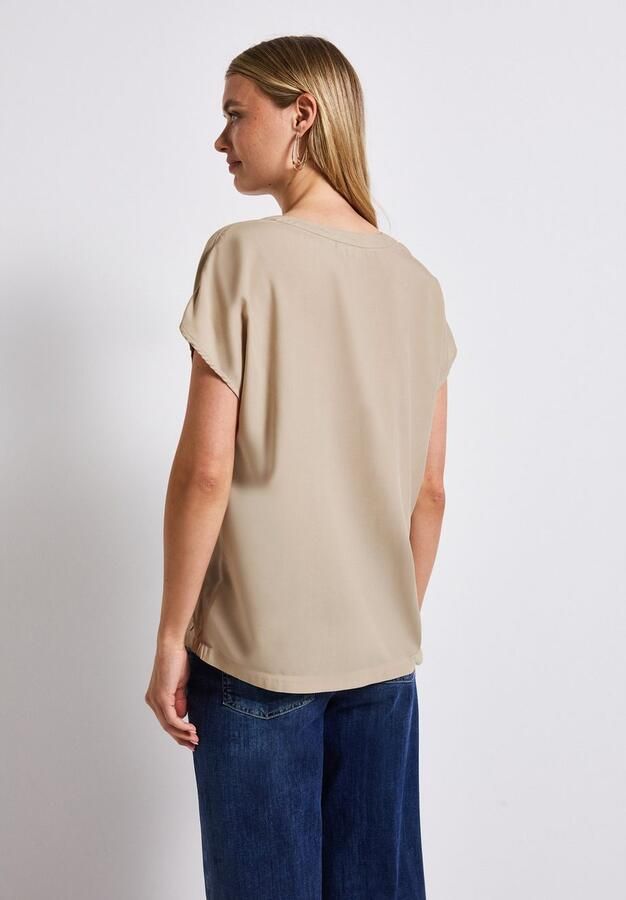 STREET ONE Blouse met korte mouwen Hals met split - Foto 5