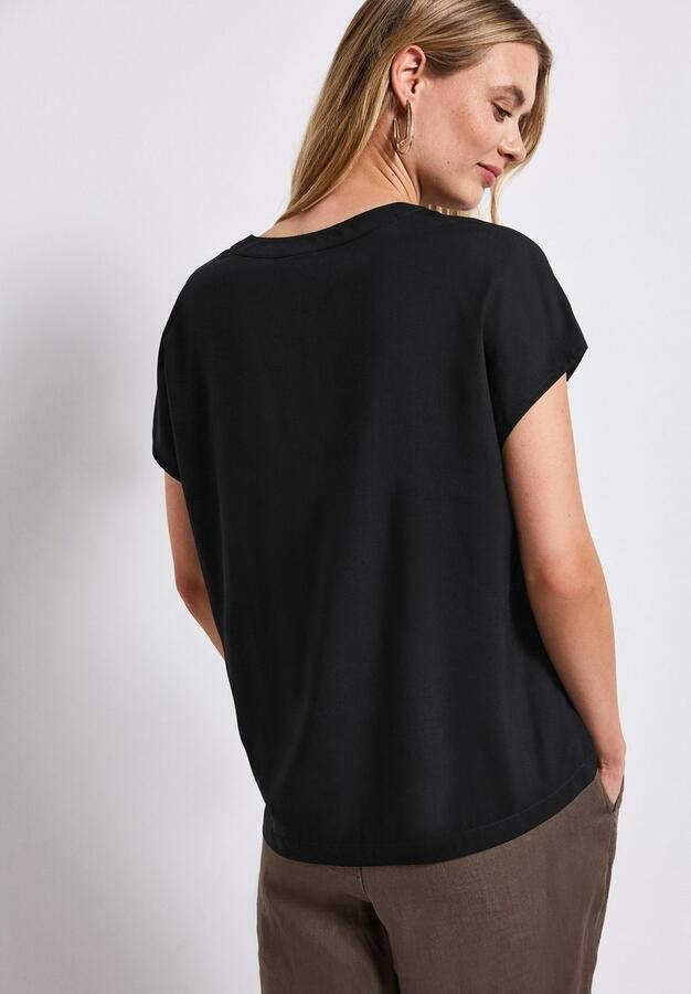 STREET ONE Blouse met korte mouwen Hals met split - Foto 5