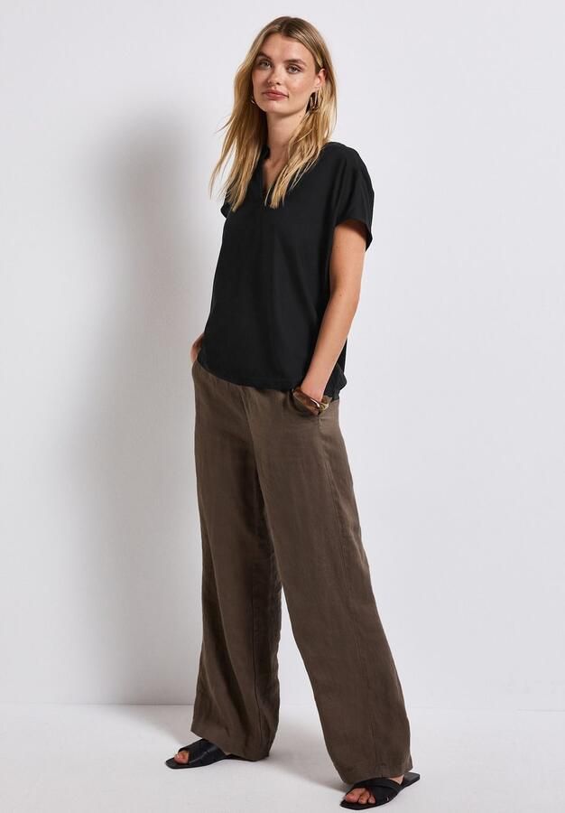 STREET ONE Blouse met korte mouwen Hals met split - Foto 6