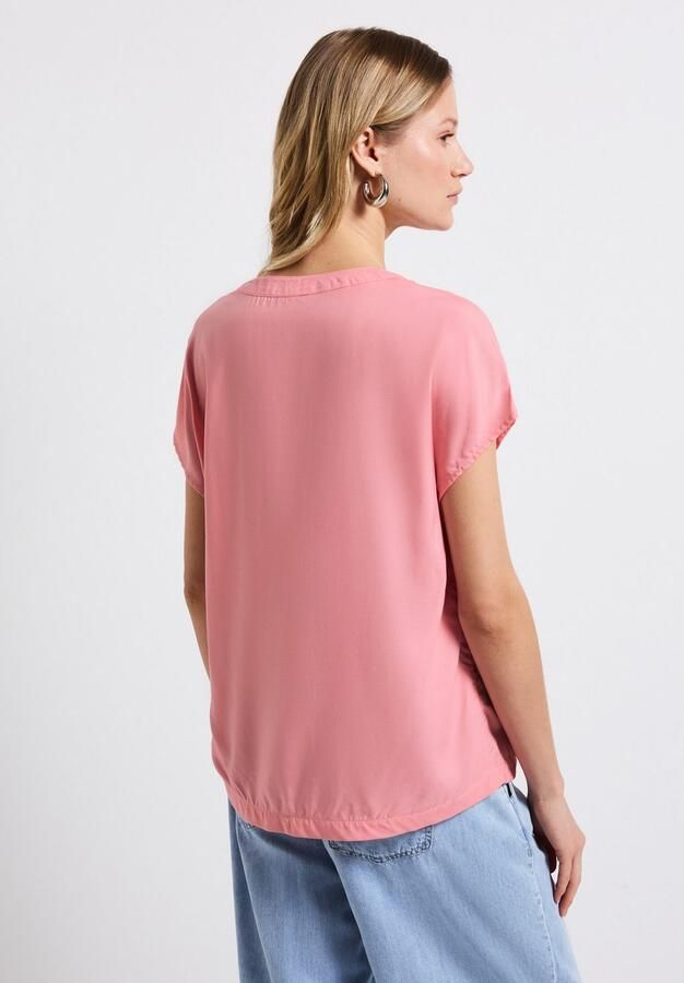 STREET ONE Blouse met korte mouwen Hals met split - Foto 4