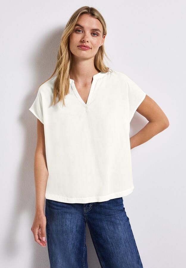 STREET ONE Blouse met korte mouwen Hals met split - Foto 7