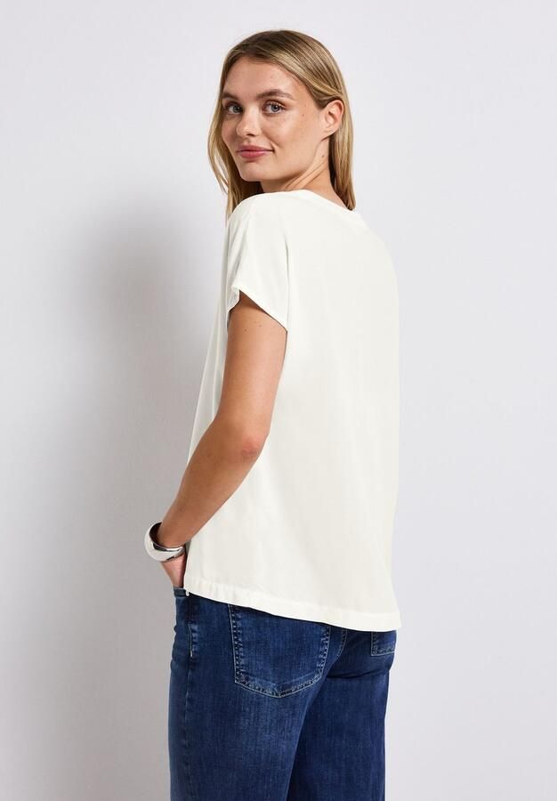 STREET ONE Blouse met korte mouwen Hals met split - Foto 4