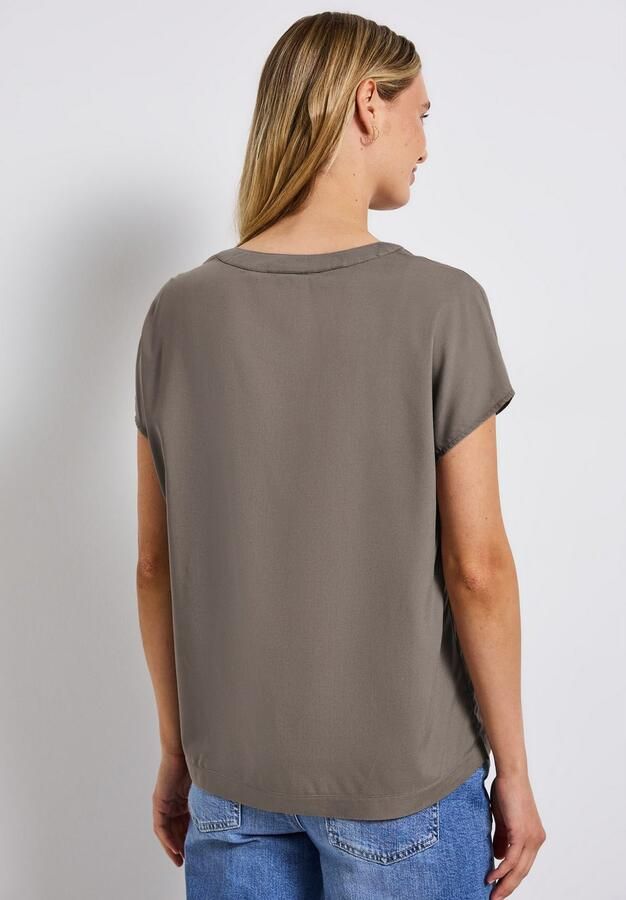 STREET ONE Blouse met korte mouwen Hals met split - Foto 4