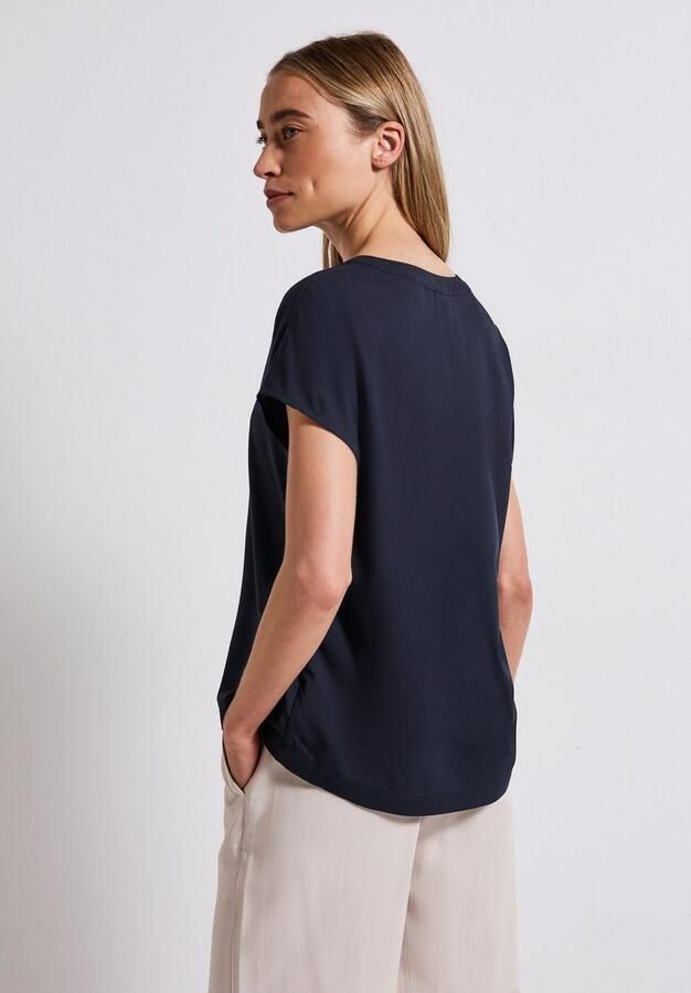 STREET ONE Blouse met korte mouwen Hals met split - Foto 2