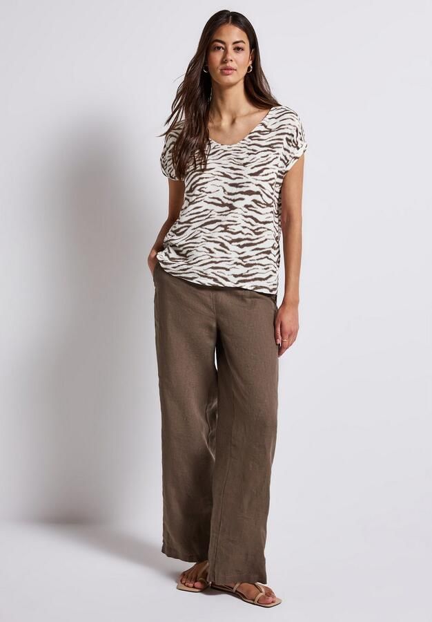 STREET ONE Blouse met korte mouwen met animal-print - Foto 3