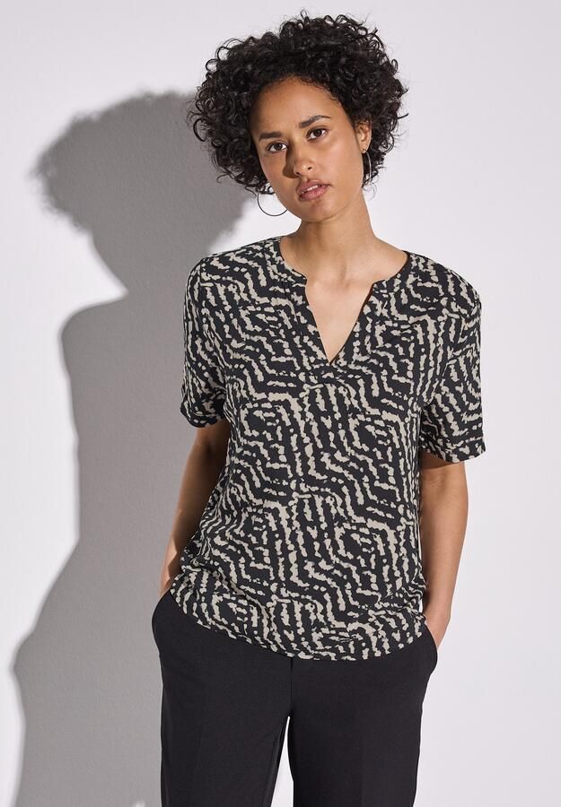 STREET ONE Blouse met korte mouwen met grafisch patroon - Foto 7