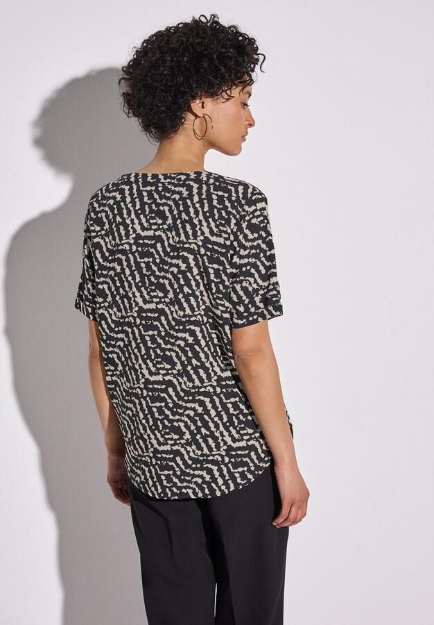 STREET ONE Blouse met korte mouwen met grafisch patroon - Foto 5