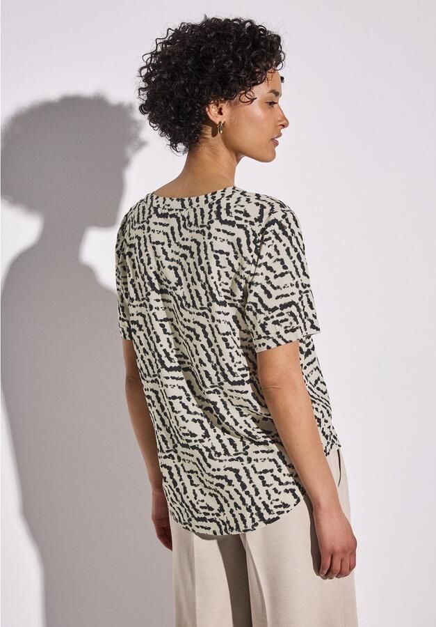 STREET ONE Blouse met korte mouwen met grafisch patroon - Foto 3