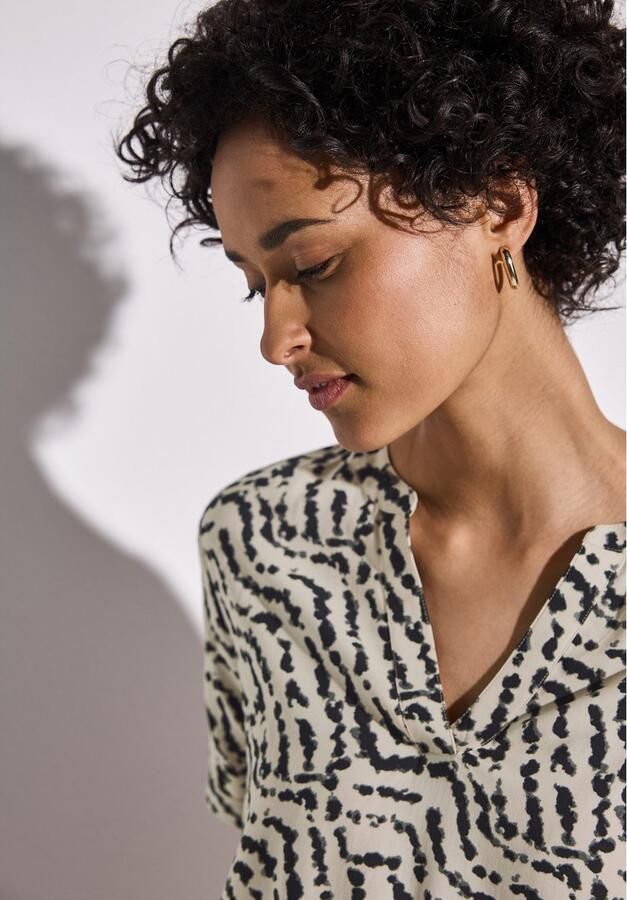 STREET ONE Blouse met korte mouwen met grafisch patroon - Foto 4