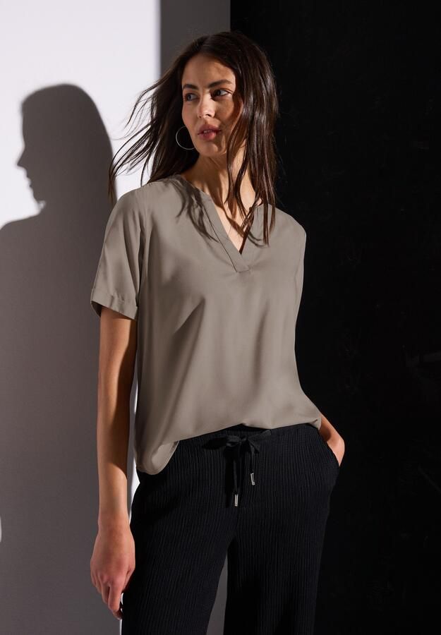 STREET ONE Blouse met korte mouwen met ingesneden ronde hals - Foto 6