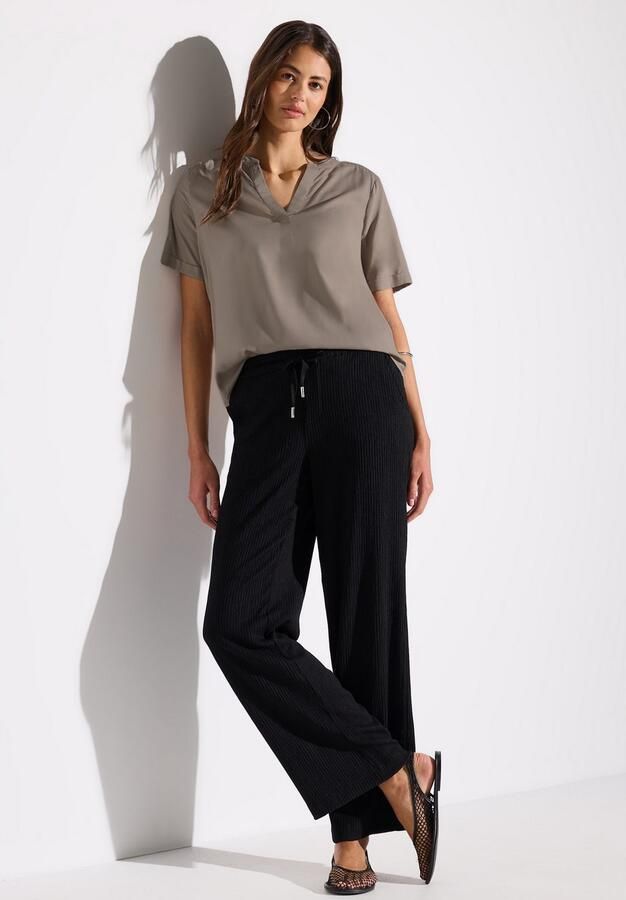 STREET ONE Blouse met korte mouwen met ingesneden ronde hals - Foto 5