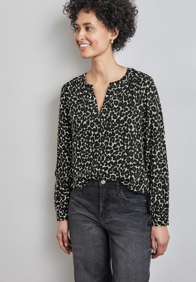 STREET ONE Blouse met lange mouwen met grafisch patroon - Foto 5