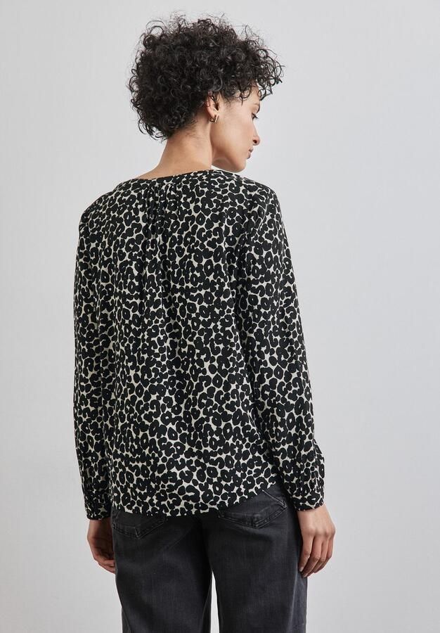 STREET ONE Blouse met lange mouwen met grafisch patroon - Foto 4
