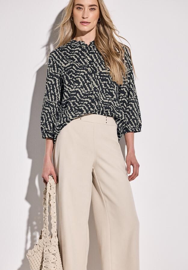 STREET ONE Blouse met ruches 3 4 mouw met ruffles en grafische print - Foto 5