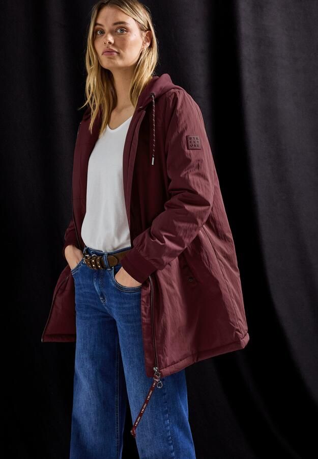 STREET ONE Blouson lang met afneembare capuchon met tunnelkoord - Foto 7