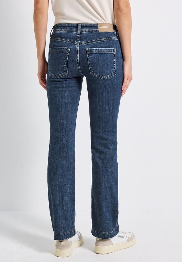 STREET ONE Bootcut jeans Stijl bootcut in een slim fit pasvorm en met stretch - Foto 3