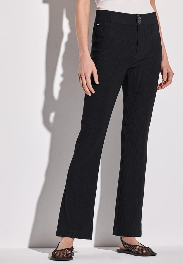 STREET ONE Bootcutbroek Style Hope in skinny fit en met structuur-uiterlijk - Foto 7