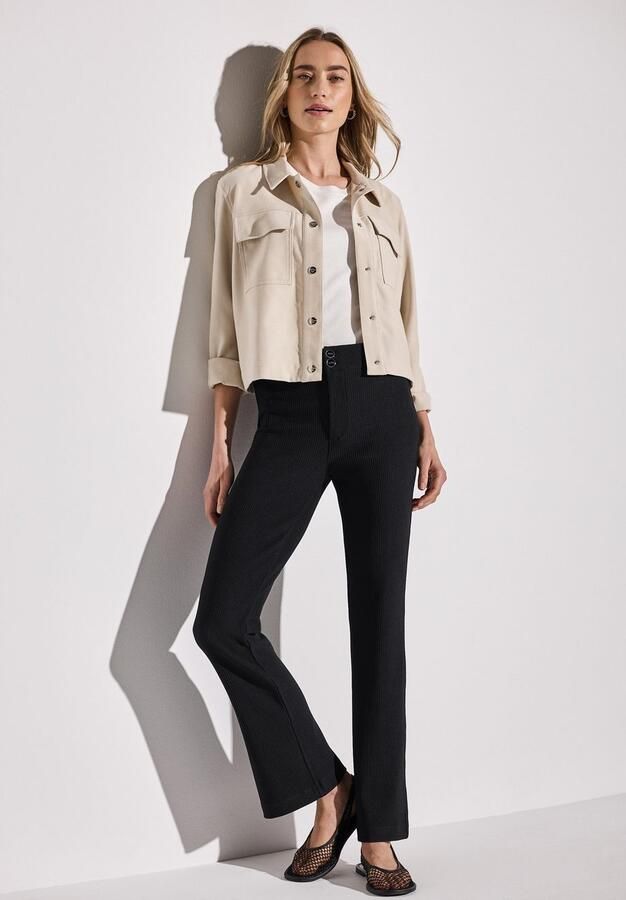 STREET ONE Bootcutbroek Style Hope in skinny fit en met structuur-uiterlijk - Foto 5