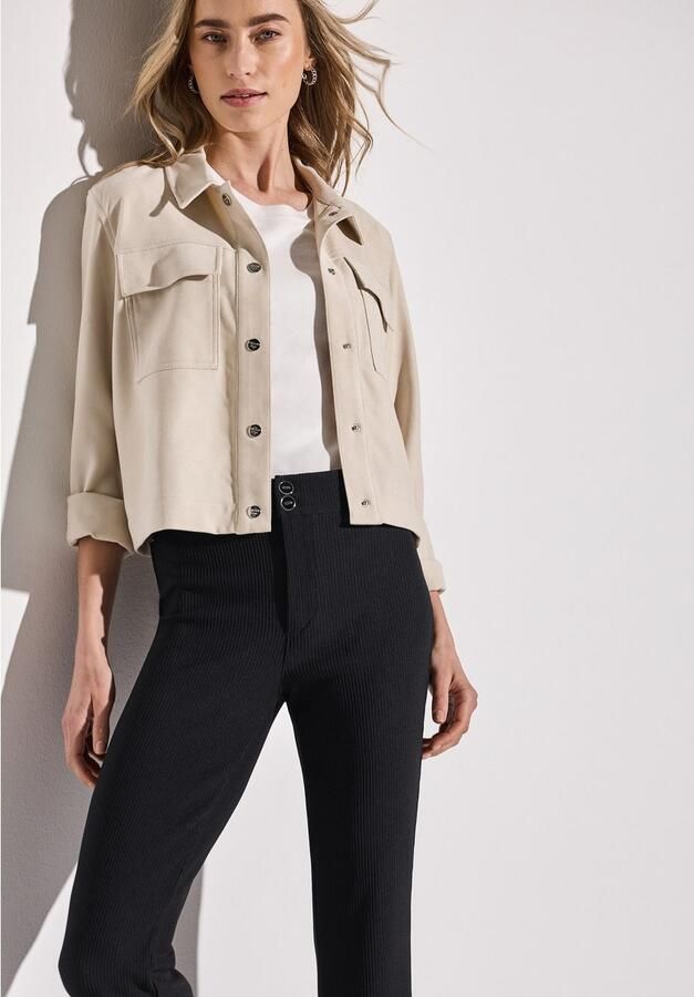 STREET ONE Bootcutbroek Style Hope in skinny fit en met structuur-uiterlijk - Foto 3