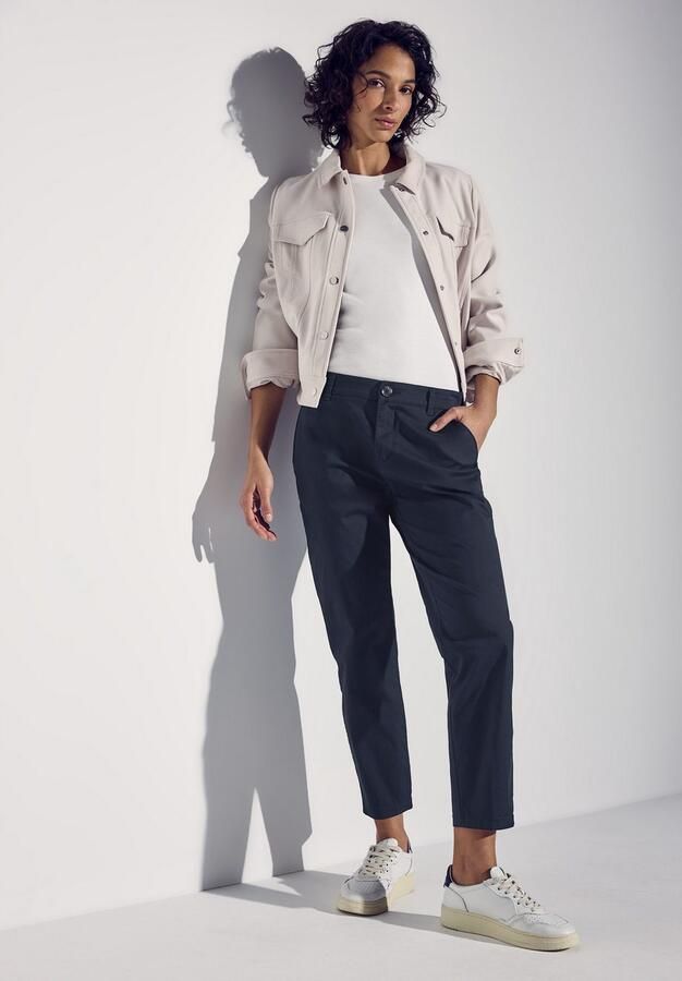 Street One Broek QR Chino peach Twill Co Ea 378680 - Foto 3