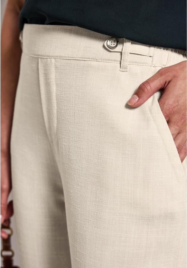 STREET ONE Chino met knoopdetail