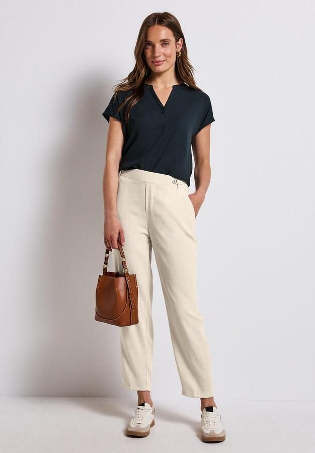 STREET ONE Chino met knoopdetail - Foto 4