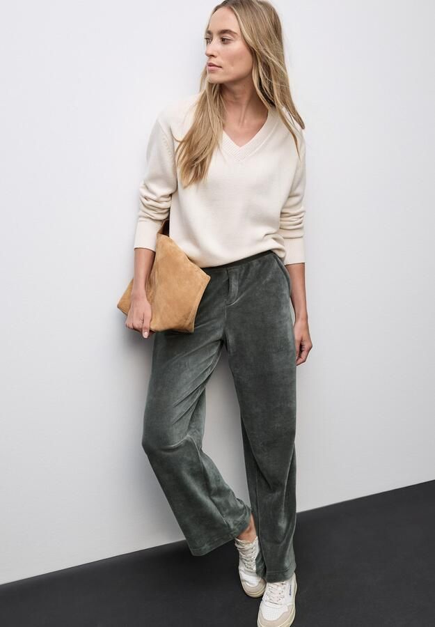 STREET ONE Cordbroek met stretch en zijdelingse zakken - Foto 3