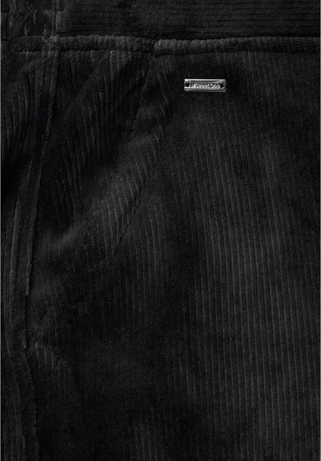 STREET ONE Cordbroek met stretch en zijdelingse zakken