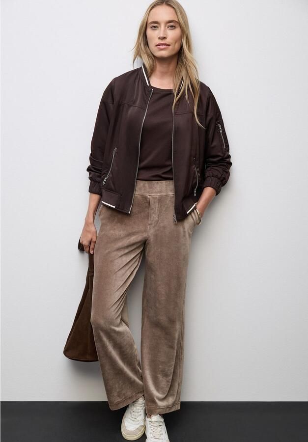 STREET ONE Cordbroek met stretch en zijdelingse zakken - Foto 2