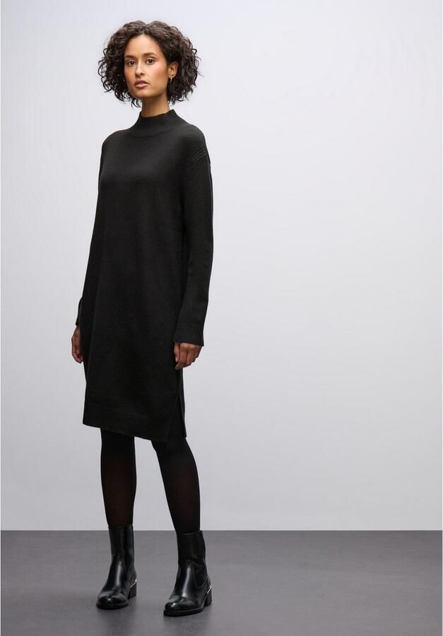 STREET ONE Gebreide jurk met ribboorden