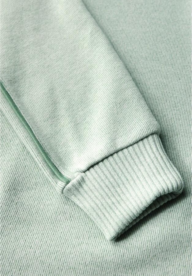 STREET ONE Gebreide trui LTD QR cosy Shirt met lange mouwen en tapedetails - Foto 3