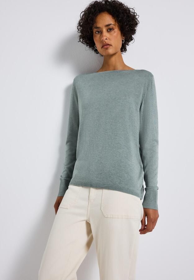 STREET ONE Gebreide trui met boothals - Foto 3