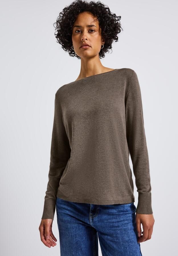 STREET ONE Gebreide trui met boothals - Foto 4