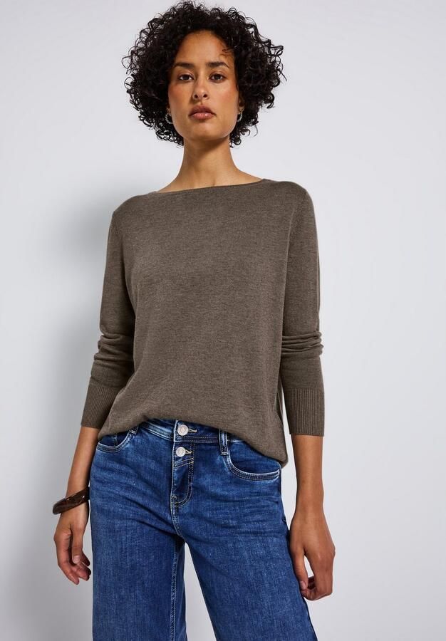 STREET ONE Gebreide trui met boothals - Foto 2