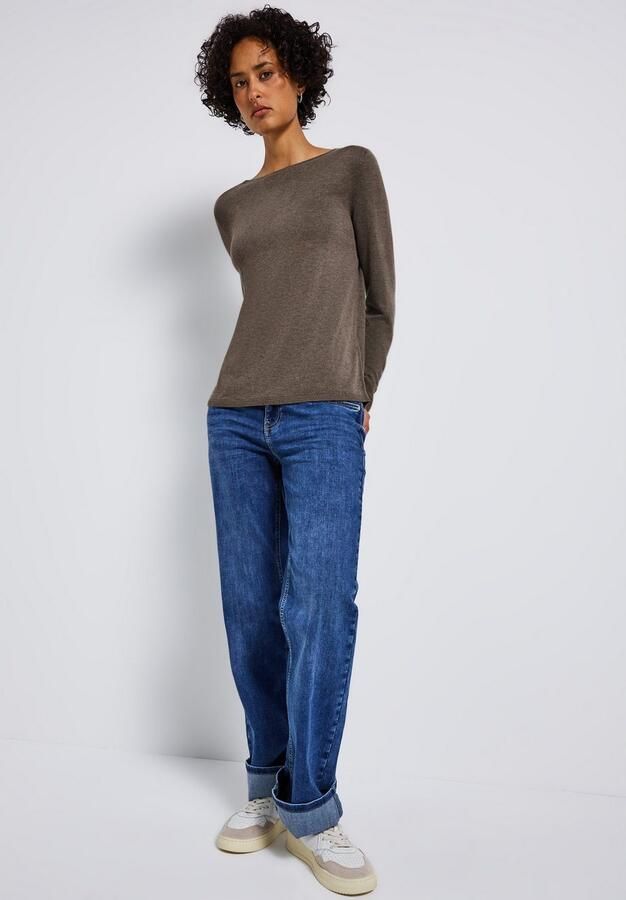 STREET ONE Gebreide trui met boothals - Foto 3