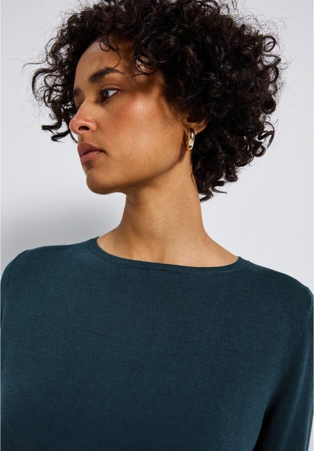 STREET ONE Gebreide trui met boothals