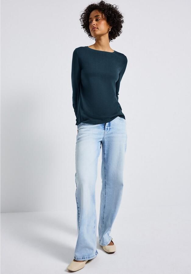 STREET ONE Gebreide trui met boothals - Foto 3