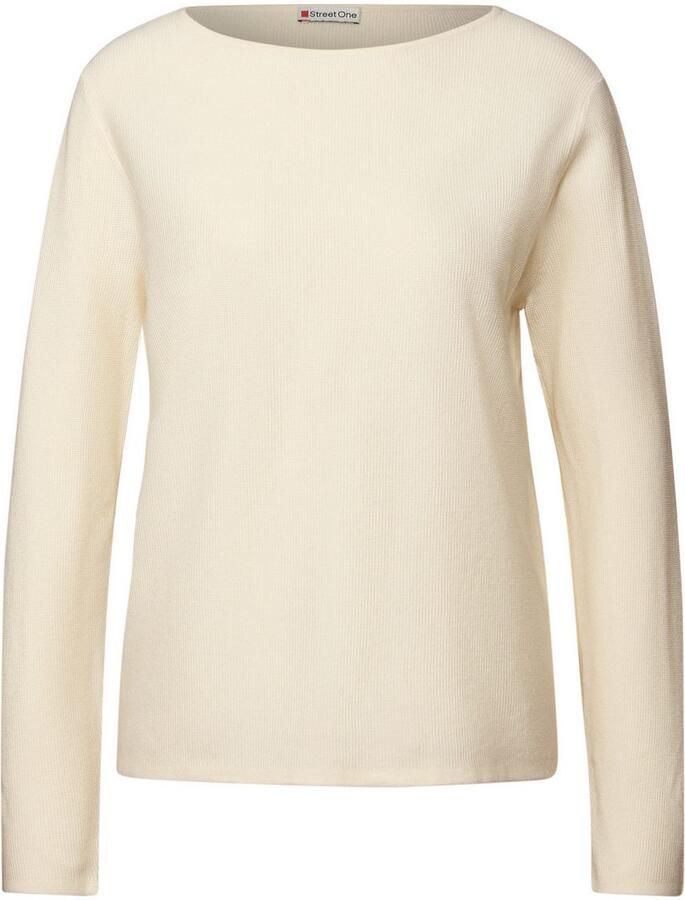 STREET ONE Gebreide trui met boothals