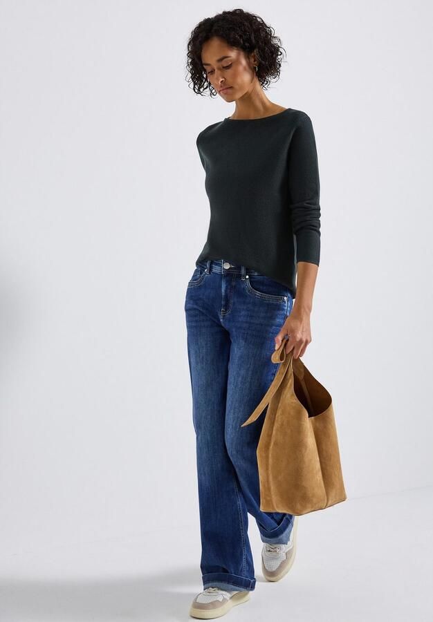 STREET ONE Gebreide trui met boothals - Foto 5