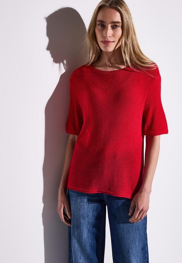 STREET ONE Gebreide trui met splitjes opzij - Foto 6