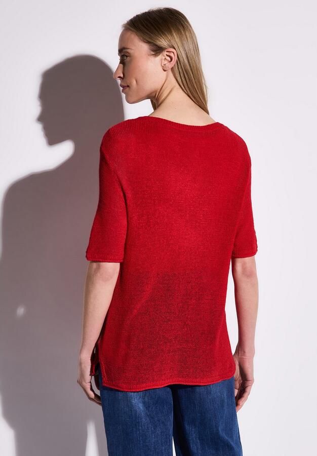 STREET ONE Gebreide trui met splitjes opzij - Foto 3