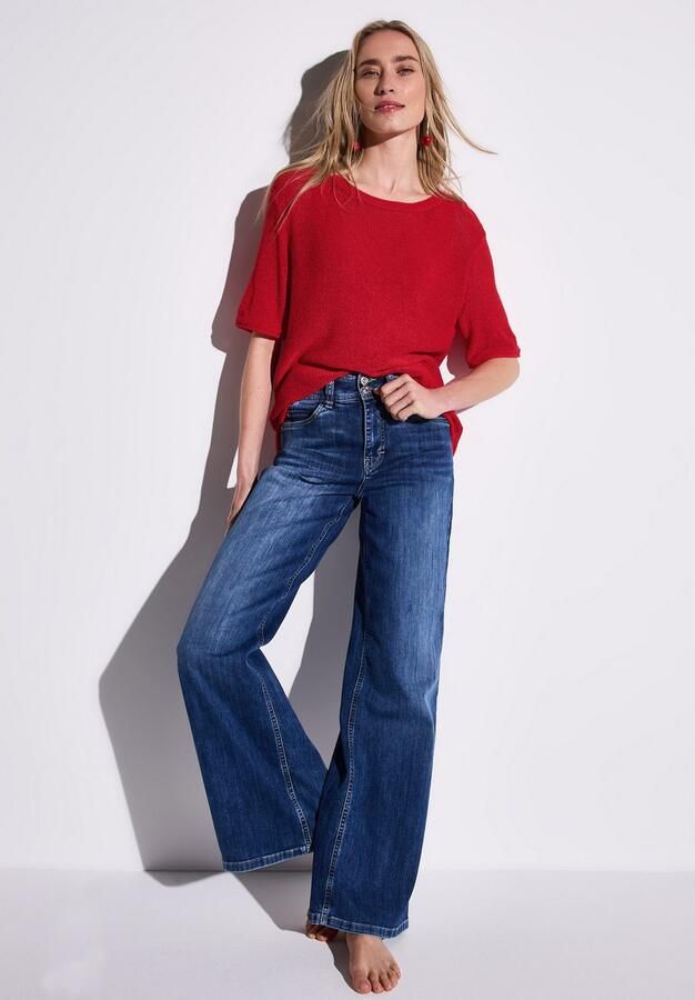 STREET ONE Gebreide trui met splitjes opzij - Foto 5